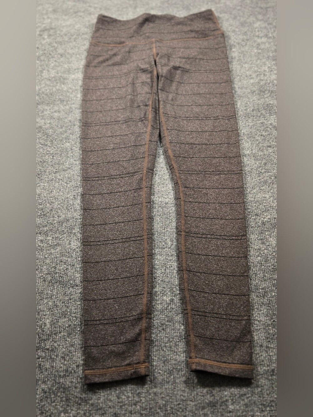 prAna Women's‎ Heathered Striped Pillar Yoga Leggings Size Small